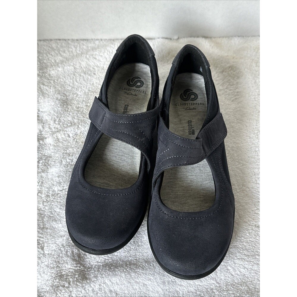 Cloudsteppers By Clark Navy Mary Jane’s Size 6.5 - Picture 2 of 7